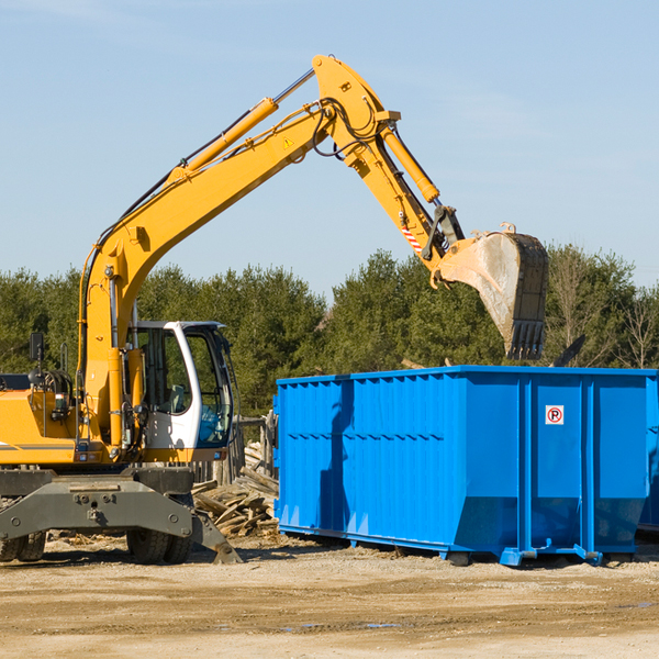 what happens if the residential dumpster is damaged or stolen during rental in Manchester NY